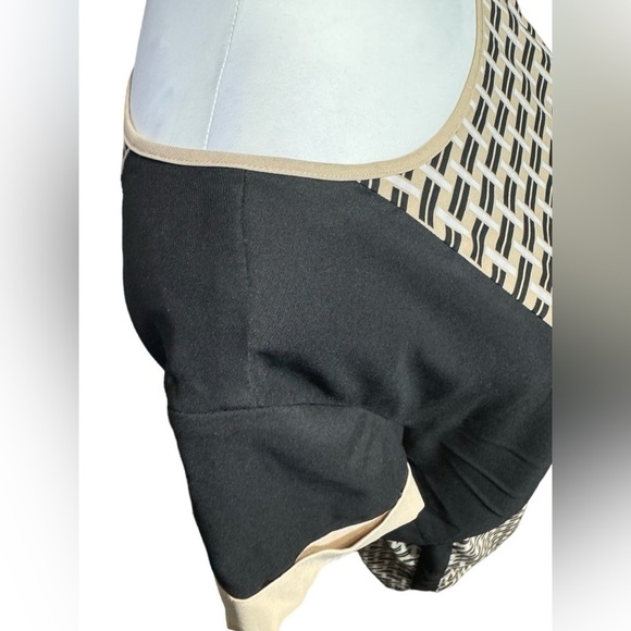 Vince Camuto Women’s Casual Geometrical Printed Color Block Cuff Sleeve Dress 10 - Picture 5 of 16